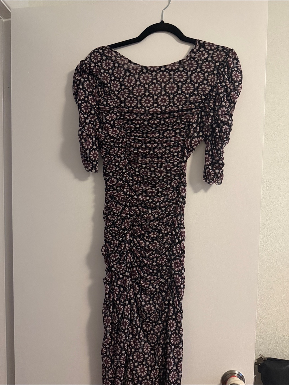 Free People Ruched Midi Dress XS